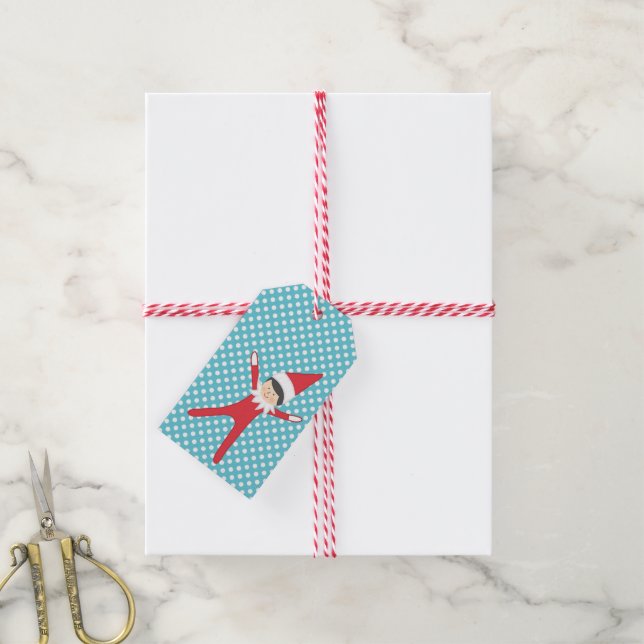 Elf on the Gift Tag (With Twine)