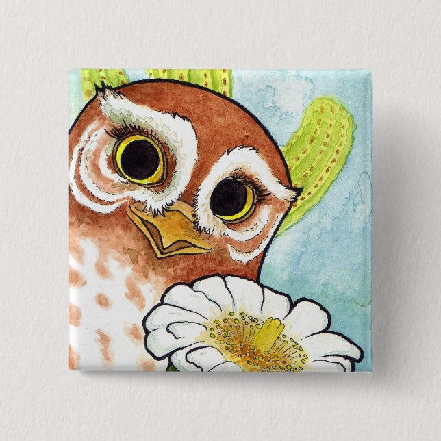 Elf Owl Button (Front)