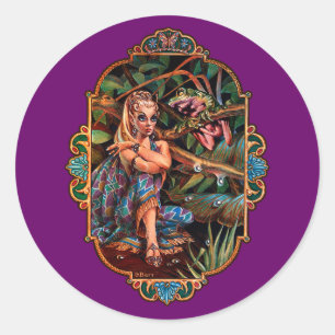 Elf Princess Classic Round Sticker