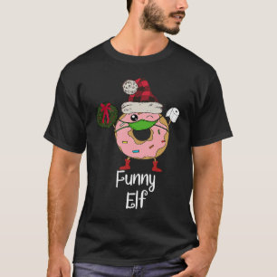Elf Quarantine Christmas Donut 2020 Personality Fa T-Shirt