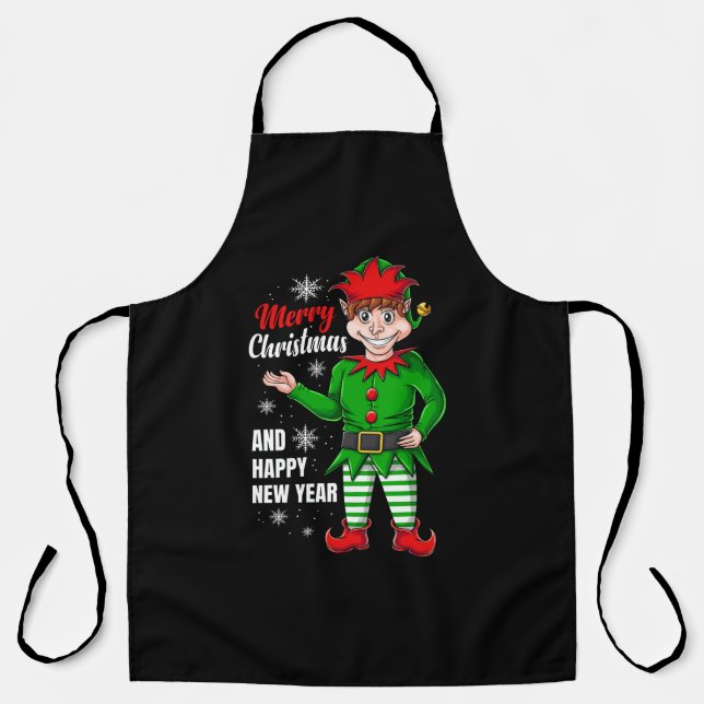 elf santa character apron (Front)