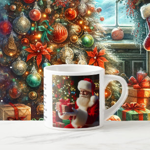 Elf Santa Claus Add Child's Name Christmas Eve Cup