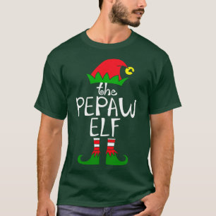 Elf Saying The Pepaw Elf Matching Family Group Chr T-Shirt