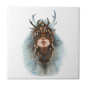 Elf Shaman Ceramic Tile