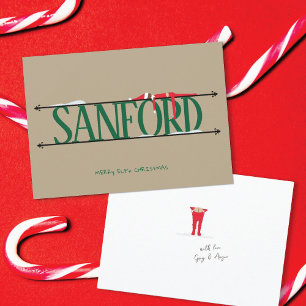 Elf Shenanigans Flat Christmas Card