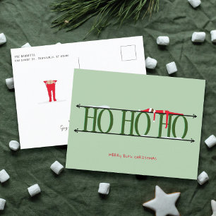 Elf Shenanigans Wrought Iron Sign Christmas Holida Holiday Postcard