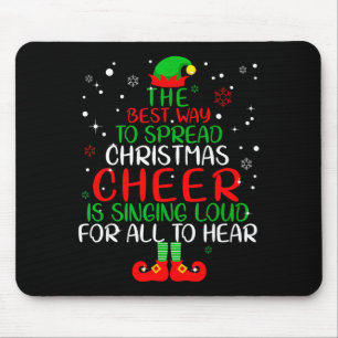 Elf Shirt The Way To Spread Christmas Cheer Boys M Mouse Pad