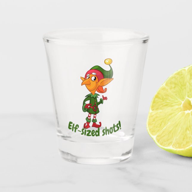  Elf-sized   Shot Glass (Front)