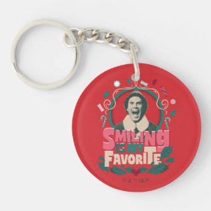 Elf - Smiling is My Favourite Key Ring