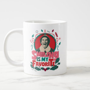 Elf - Smiling is My Favourite Large Coffee Mug