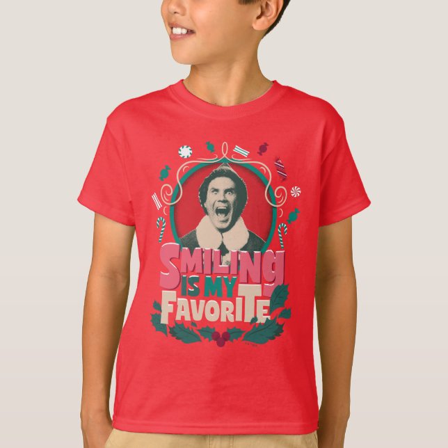 Elf - Smiling is My Favourite T-Shirt (Front)