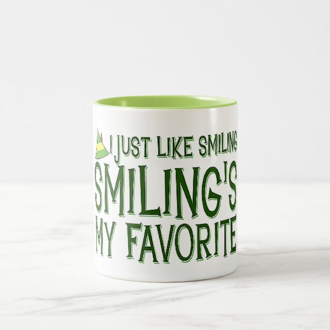 "Elf/Smiling Is My Favourite Thing" CHRISTMAS MUG (Center)