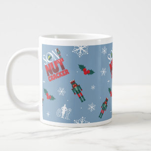 Elf "Son of a Nutcracker" Winter Pattern Large Coffee Mug