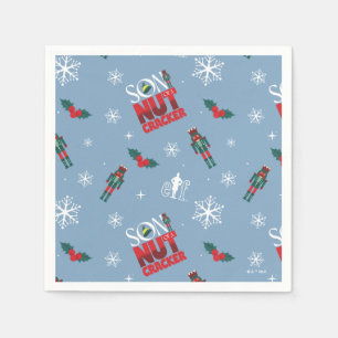 Elf "Son of a Nutcracker" Winter Pattern Napkin