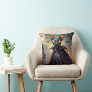Elf Sphynx Cat Pet Bed Dracula Gothic Halloween Cushion