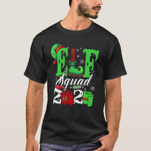 Elf Squad 2020 Merry Quarantine Christmas Santa Ha T-Shirt