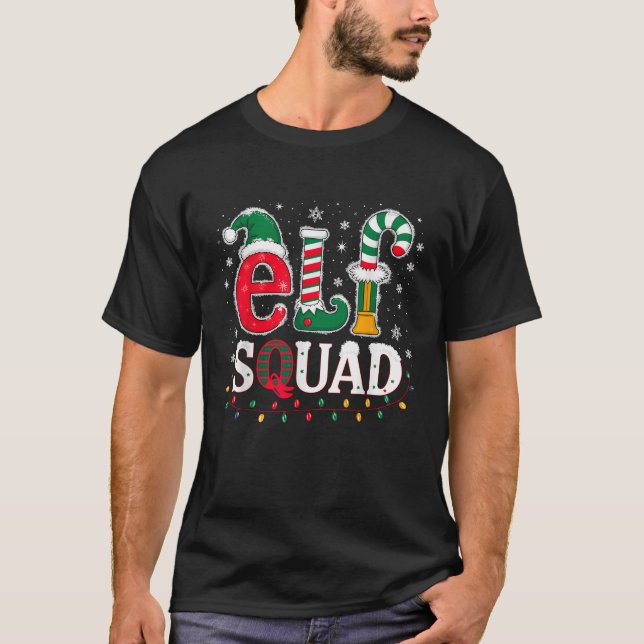 Elf Squad Christmas Costume Xmas  T-Shirt (Front)