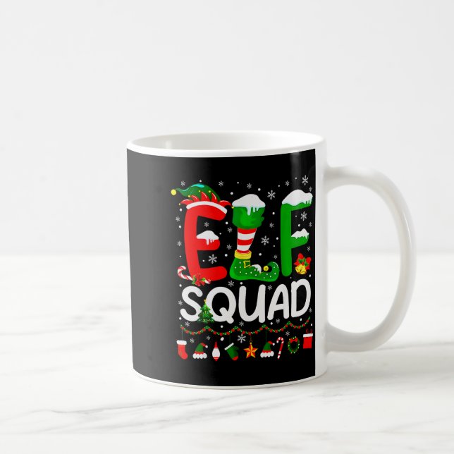 Elf Squad Christmas Family Matching Xmas Elf Pajam Coffee Mug (Right)
