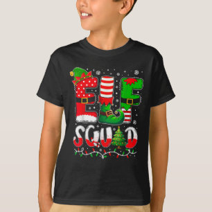 Elf Squad Christmas Family Matching Xmas Elf Pajam T-Shirt