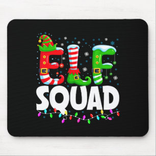 Elf Squad Christmas Family Matching Xmas Pajamas Mouse Pad