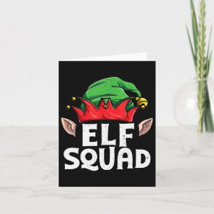 Elf Squad Christmas Funny Elves Family Matching Py Card