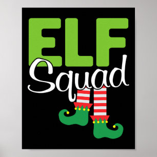 Elf Squad Christmas Gift  Poster