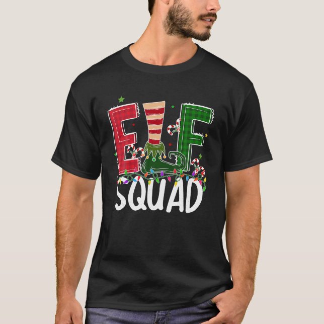 Elf Squad Christmas Matching Family Funny Toddler  T-Shirt (Front)