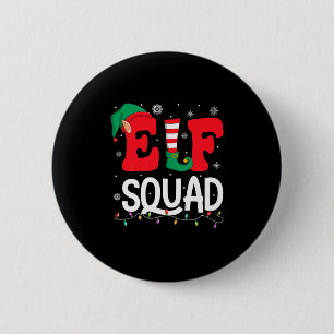 Elf Squad Christmas Matching Family Group Elf Xmas 6 Cm Round Badge