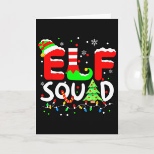 Elf Squad Christmas Matching Family Toddler Boy Gi Card