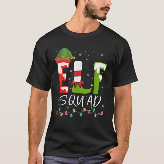 Elf Squad Christmas Pyjamas Cousin Crew Reunion 20 T-Shirt (Front)