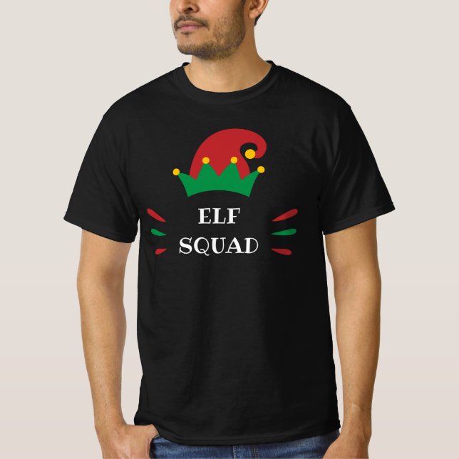 Elf Squad | Customisable Christmas Elf Quote T-Shirt (Front)