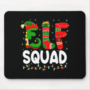 Elf Squad Family Christmas Matching Pajamas Xmas T Mouse Pad