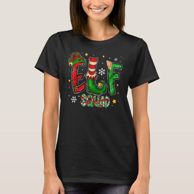 Elf Squad  Family Christmas Matching Pyjamas Xmas  T-Shirt (Front)