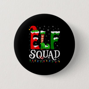 Elf Squad Funny Christmas Family Pajamas 6 Cm Round Badge