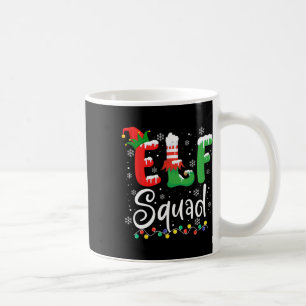 Elf Squad Funny Elf Family Christmas Matching Paja Coffee Mug