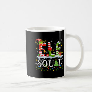Elf Squad Funny Elf Family Christmas Matching Paja Coffee Mug