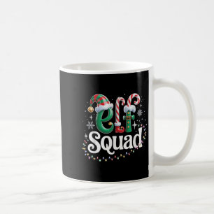 Elf Squad Funny Elf Family Christmas Matching Paja Coffee Mug