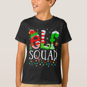 Elf Squad Funny Elf Family Christmas Matching Paja T-Shirt