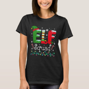 Elf Squad Funny Elf Family Christmas Matching Paja T-Shirt