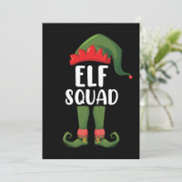 Elf Squad Funny Family Matching Christmas