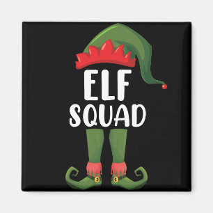 Elf Squad Funny Family Matching Christmas  Magnet