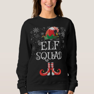 Elf Squad Funny Family Matching Christmas Sweatshirt