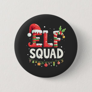 Elf Squad Funny Matching Christmas Outfit 6 Cm Round Badge