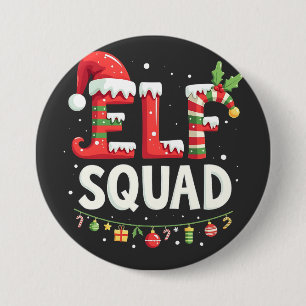 Elf Squad Funny Matching Christmas Outfit 7.5 Cm Round Badge