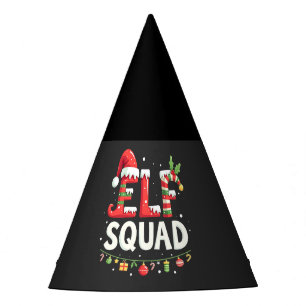 Elf Squad Funny Matching Christmas Outfit  Party Hat