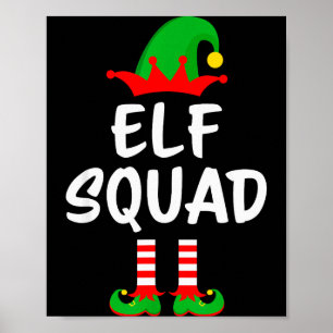 Elf Squad Matching Family Christmas  Poster