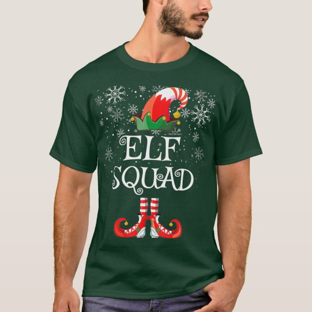 Elf Squad Shirt Gift Funny Family Matching (Front)