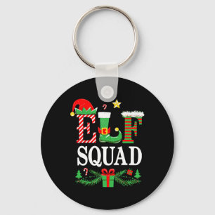 Elf Squad Shirt Kids Adult Men Women Christmas Cre Key Ring