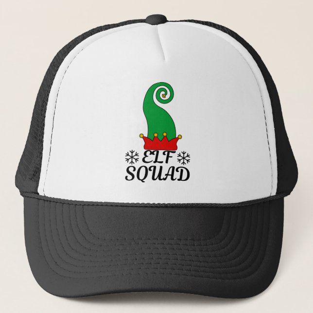 Elf Squad Trucker Hat (Front)