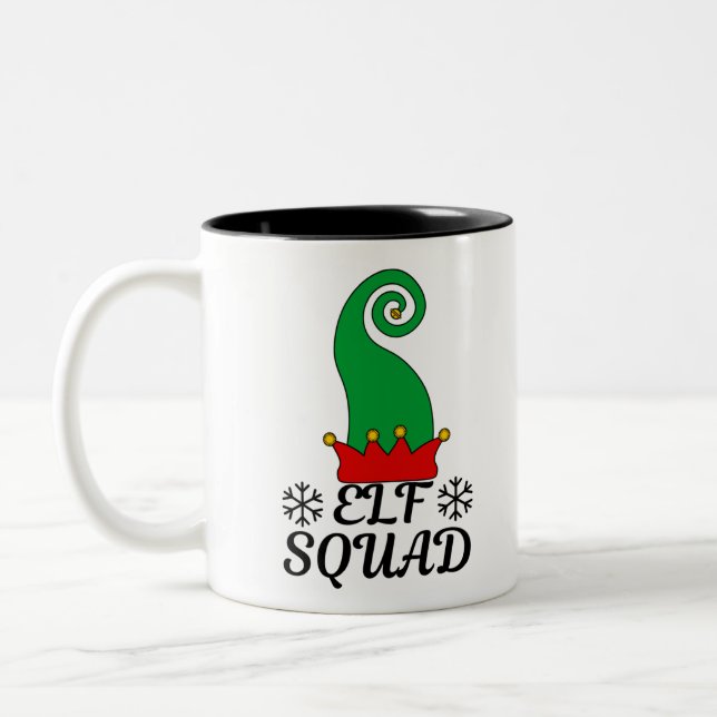 Elf Squad Two-Tone Coffee Mug (Left)